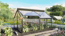 Vitavia Frühbeet Gaia Jumbo ESG 119 x 83 x 72 cm schwarz