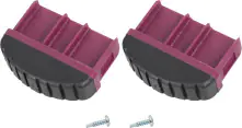Krause Fußstopfen Corda Kunststoff 71,5 x 20 mm 2 Stück